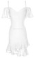 Bardot Ruffle Dress White