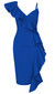 Ruffle Detail Dress Blue