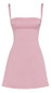 A Line Bustier Dress Pink