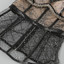 Sequined Mesh Bustier Two Piece Dress Black