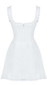 Lace Trim Bustier A Line Dress White