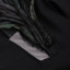 Long Sleeve Feather Detail Dress Black