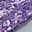 Long Sleeve Feather Sequin Midi Dress Purple