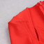 Long Sleeve Corset Midi Dress Red
