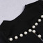 Pearl Detail Two Piece Dress Black