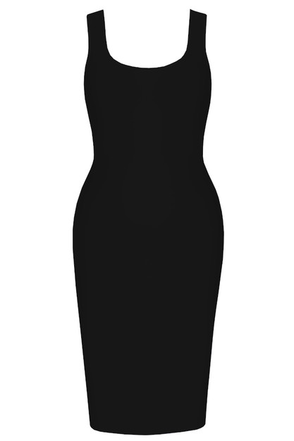 Backless Midi Dress Black - Luxe Midi Dresses and Luxe Party Dresses