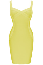 Basic Structured Dress Yellow
