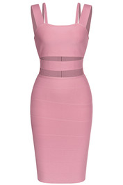 Cut Out Detail Dress Pink