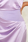One Shoulder Draped Maxi Dress Lavender