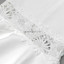 Lace Insert Mermaid Midi Dress White