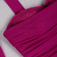 Embellished Bustier Draped Midi Dress Magenta