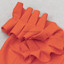 One Shoulder Ruffle Detail Midi Dress Orange
