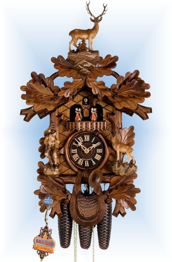 Hones Big Buck Hunter cuckoo clock 24'' Bavarian Clockworks