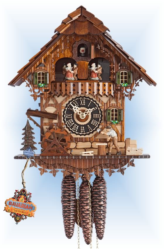 Hones Wood Mill cuckoo clock 12'' Bavarian Clockworks