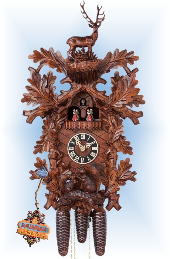 Hones Majestic Buck cuckoo clock 26'' Bavarian Clockworks