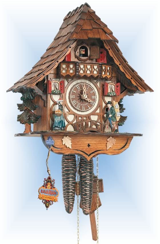 Schneider Clock Peddler Cuckoo Clock 13 Bavarian Clockworks