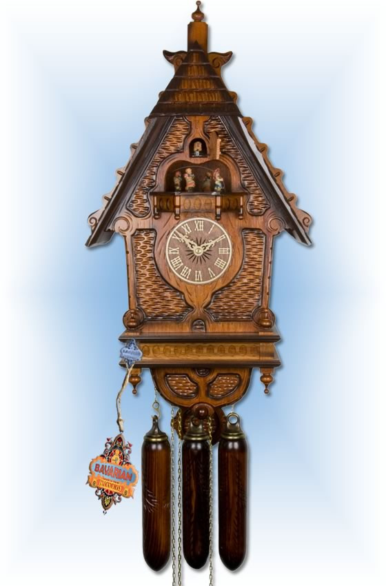 Adolf Herr 1870s Railway cuckoo clock 24'' Bavarian Clockworks