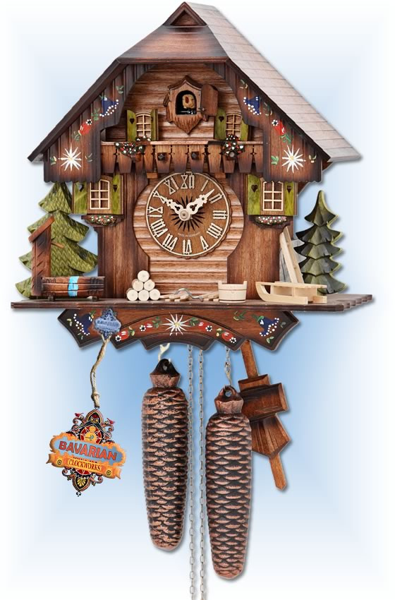 Hekas Alpine Forest cuckoo clock 13'' Bavarian Clockworks