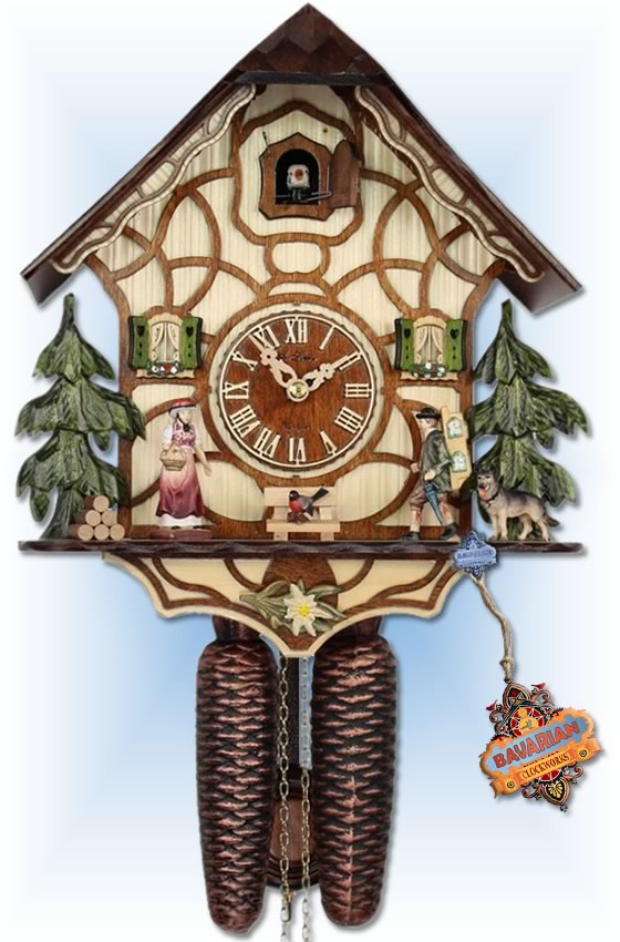 Adolf Herr Black Forest Traditions cuckoo clock 13'' Bavarian Clockworks