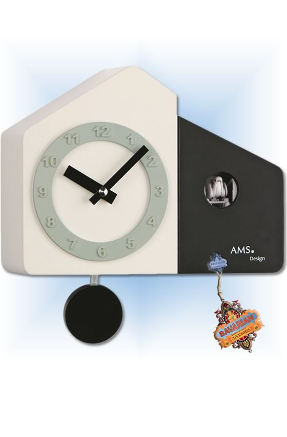 Ams Moden Tuxedo cuckoo clock 7'' Bavarian Clockworks