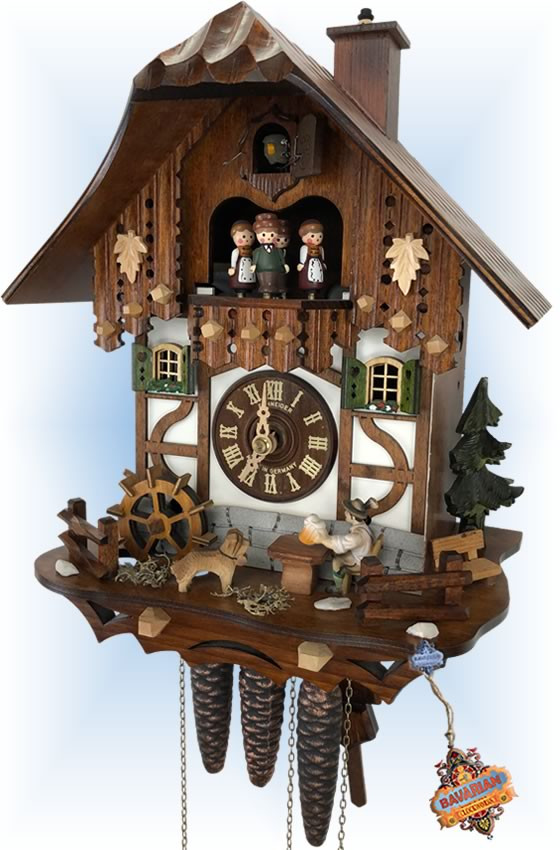 Dog and Suds Cuckoo Clock by Schneider Discount Sale