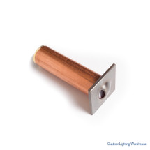 Square Brass Step Light with Eyebrow Shield