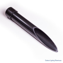 Black PVC ground stake to mount 120V fixture