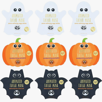 Halloween Sheet Face Mask Pumpkin, Ghost, Bat