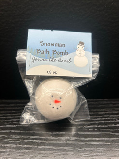 Round Mini Snowman Bath Bomb