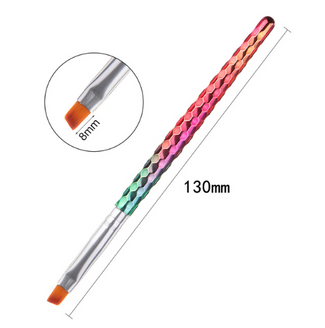Rainbow Honeycomb Clean-Up Nail Brushes