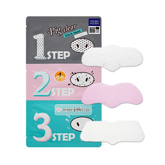 Holika Holika - Pig Nose - Clear Blackhead - 3 Step Nose Strip Kit