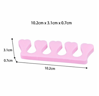 Pink Heart Nail/Toe Separators - 3 Pack