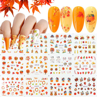Water Slide Decals - 12 Sheets Autumn Vibes