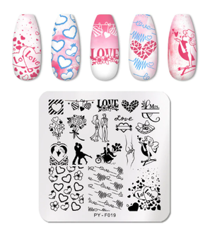 Stamping Plate - Love PY-F019