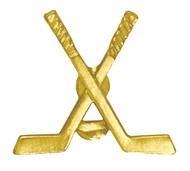 Hockey Crossed Sticks with puck