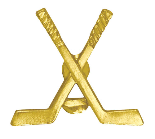 Hockey Crossed Sticks with puck