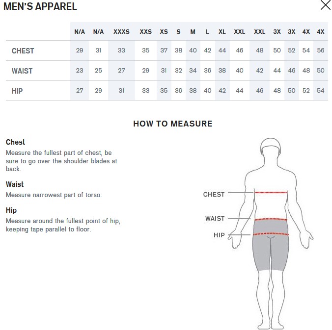 Speedo Bathing Suit Size Chart