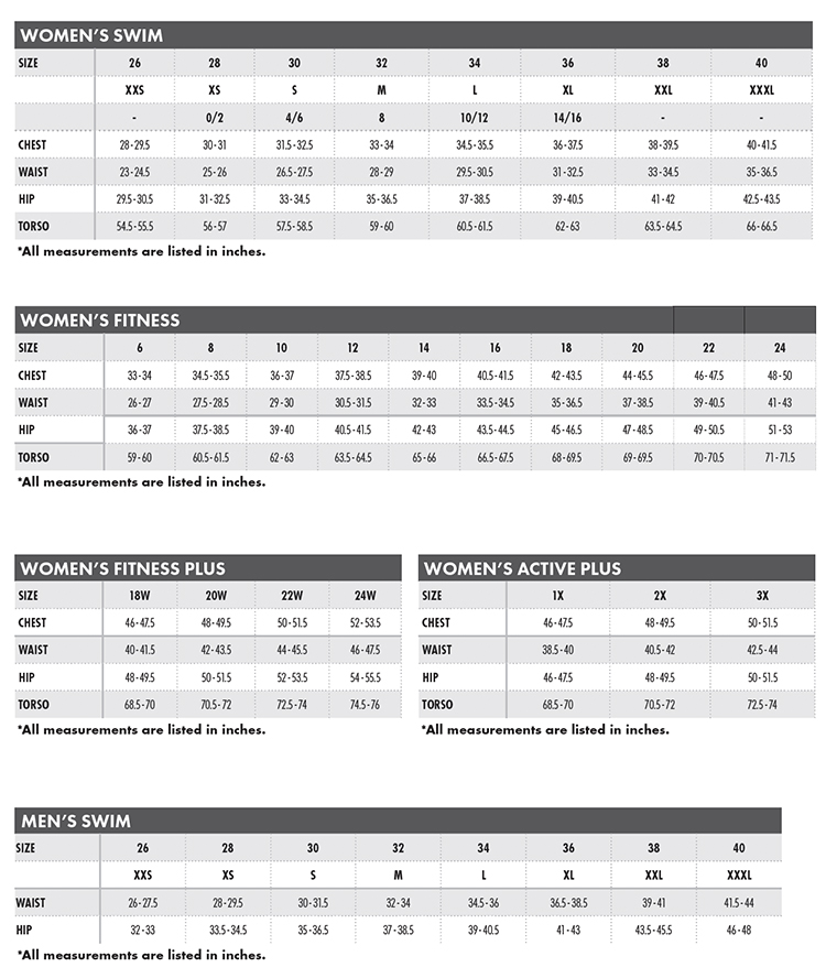TYR SIZING GUIDE