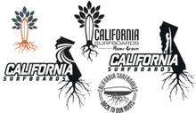 Cal Surf Roots Sticker Pack