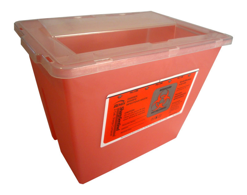 2 Gallon Bemis Sharps Container Case Of 30 Model 102 030 Grp Mail Back Sharps Disposal