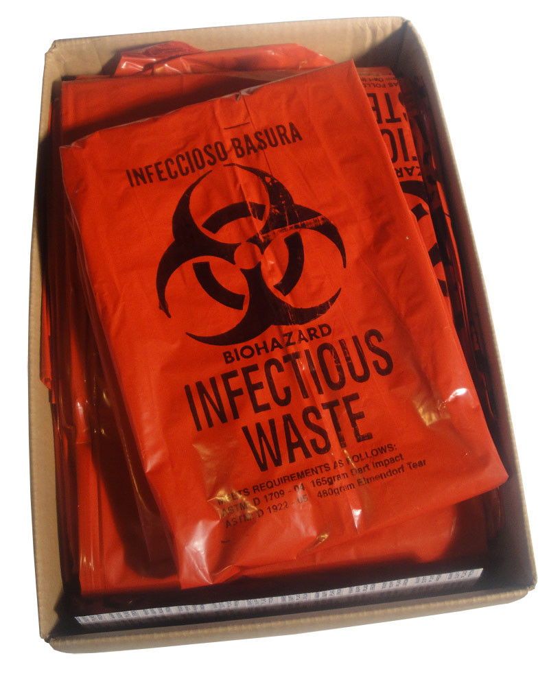 Red Biohazard Bags - Large - 35gal. (125 ct) - GRP Mail Back