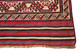 Antique large quality Persian Saghari hand woven wool rug cream red ~10'x7'