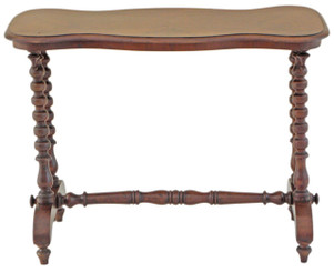 Antique Victorian walnut side writing occasional table
