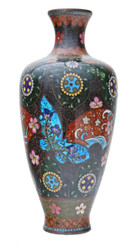 Antique 19th Century Japanese cloisonne vase