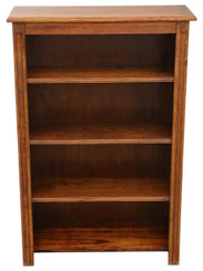Antique quality adjustable oak bookcase C1910
