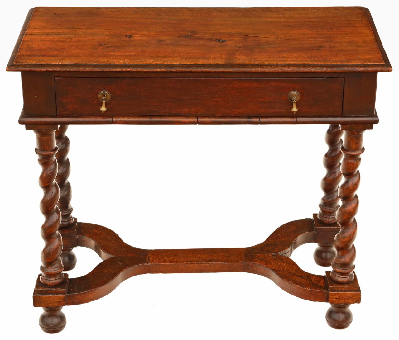 Antique Georgian Walnut And Fruitwood Desk Writing Side Table 18th