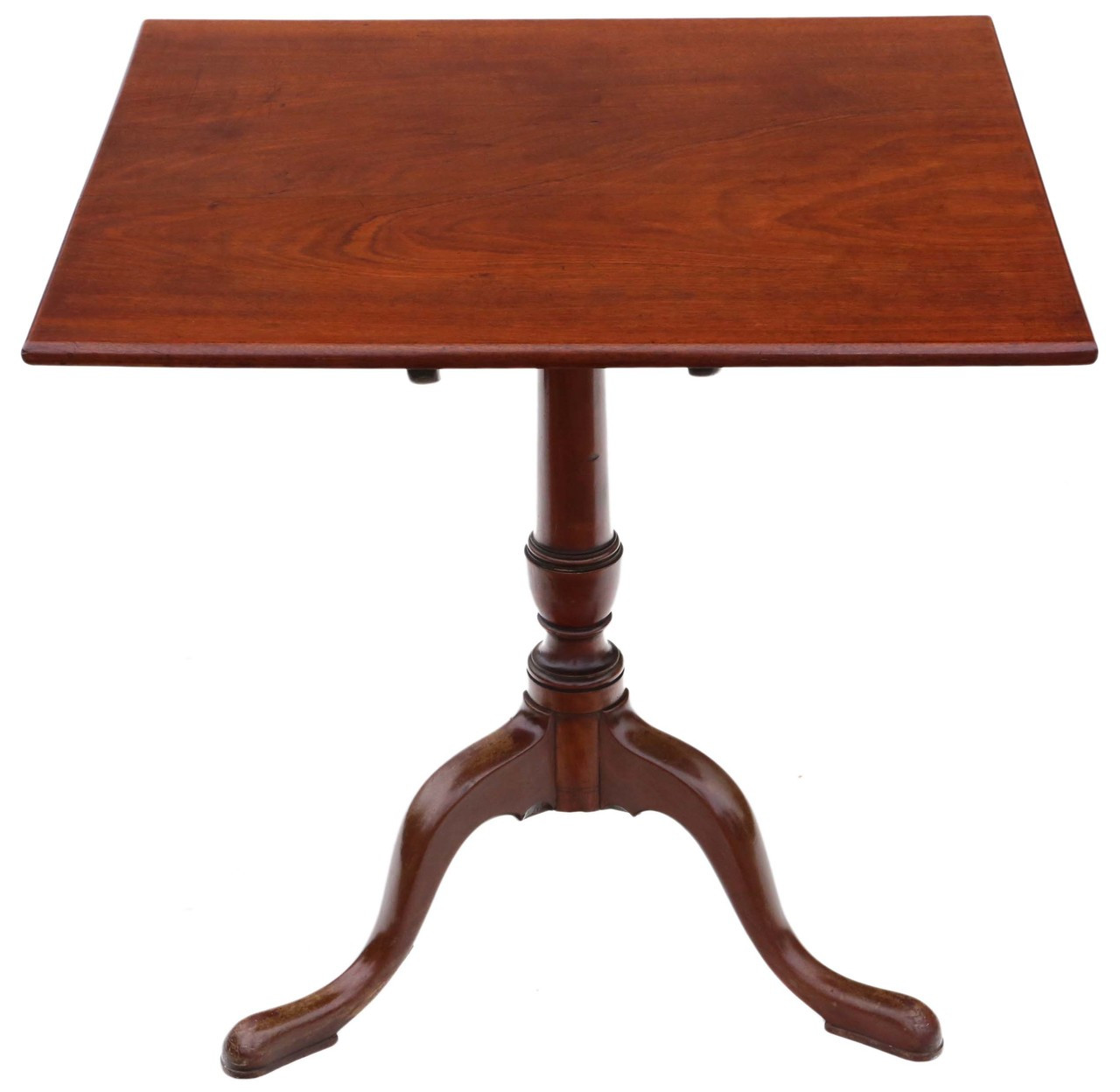 Antique Georgian C1820 Mahogany Tilt Top Supper Table Side Wine