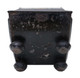 Antique Victorian C1850 Japanned steel coal scuttle box or purdonium