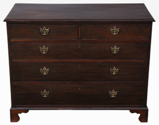 Antique large Georgian mahogany chest of drawers C1820