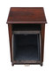 Antique quality carved walnut perdonium coal scuttle box or cabinet C1905